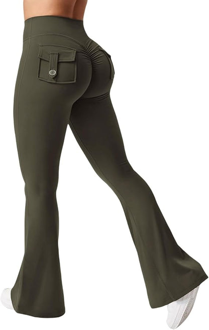 Tummy Control Butt Lifting Bootcut Yoga Pants