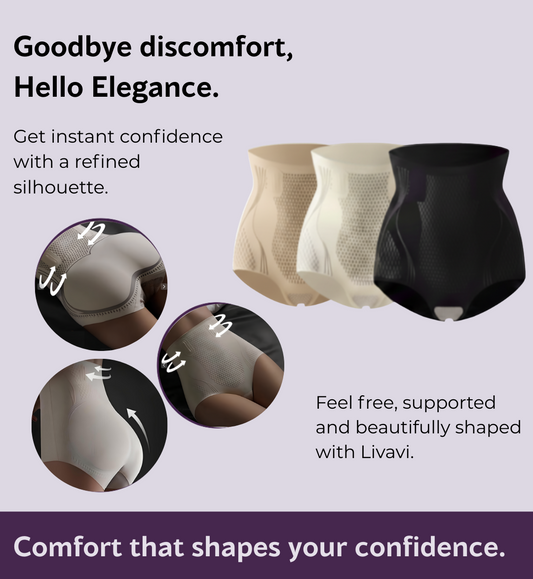 LIVAVI Seamless Comfort Shaping High Waist Corset Panties